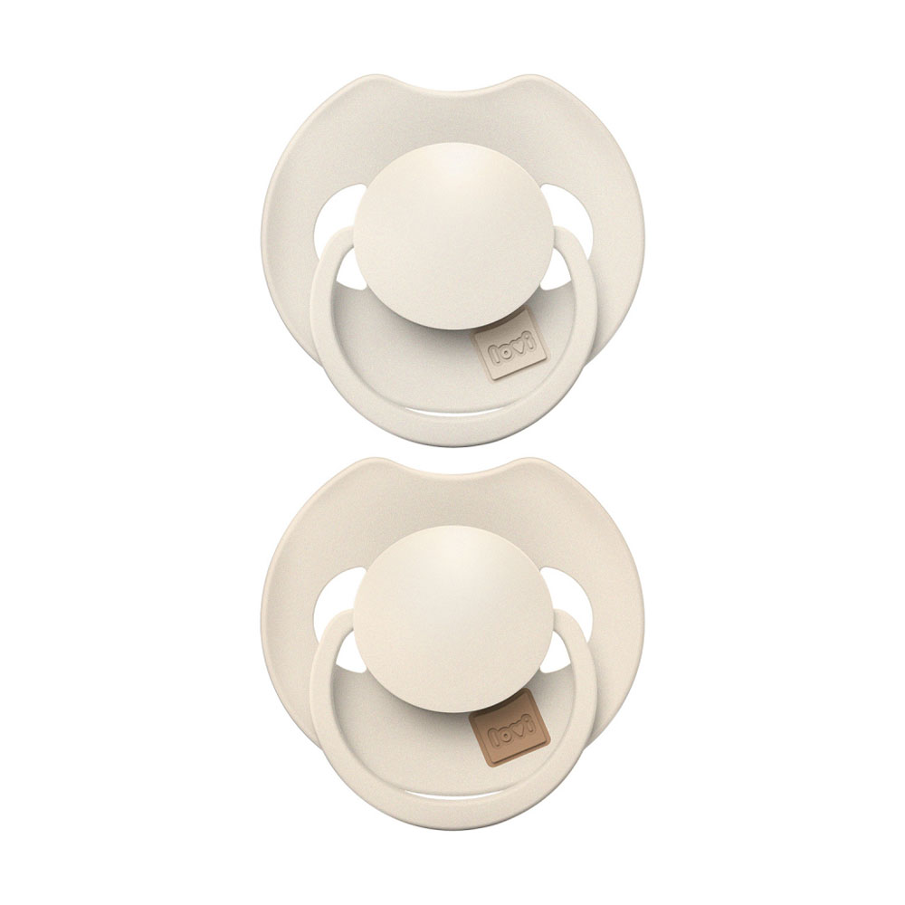 Пустушка LOVI Prime силіконова, динамічна, Coconut/Ivory, від 18 місяців, 2 шт (34/403)